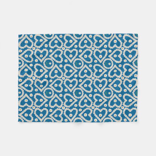  Daisy Chains op Blue, Fleece Blanket (Voorkant (Horizontaal))