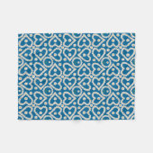 Daisy Chains op Blue, Fleece Blanket Deken (Voorkant (Horizontaal))