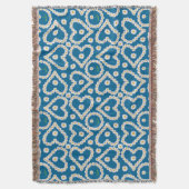  Daisy Chains op Blue, Throw Blanket Deken (Voorkant Verticaal)