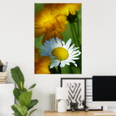 Daisy Chamomile Flower Floral Sunflower Lover Gift Poster (Thuiskantoor)