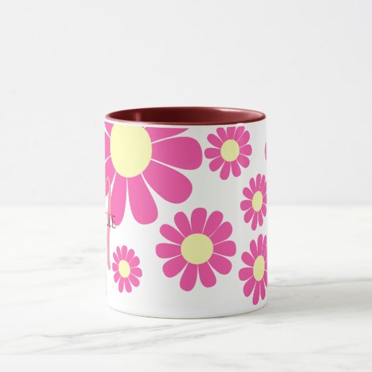 Daisy Cherry Monogram Mok (Midden)