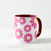 Daisy Cherry Monogram Mok (Voorkant rechts)