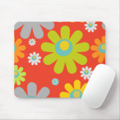 daisy cherry red mousepad muismat (Met muis)