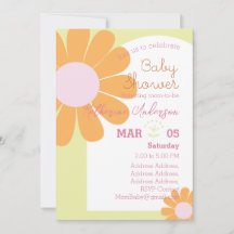 Daisy Chic Pastel Groen Baby shower