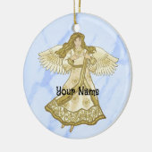 Daisy Christelijk angel Keramisch Ornament (Links)