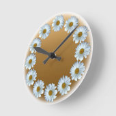 Daisy Clock Wildflower Daisies Flower Wall klok (Hoek)