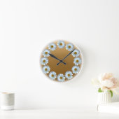 Daisy Clock Wildflower Daisies Flower Wall klok (Huis)