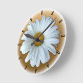 Daisy Clock Wildflower Daisies Flower Wall klok (Hoek)