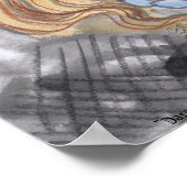 Daisy Clown Girl Portrait fantasy art poster print (Hoek)