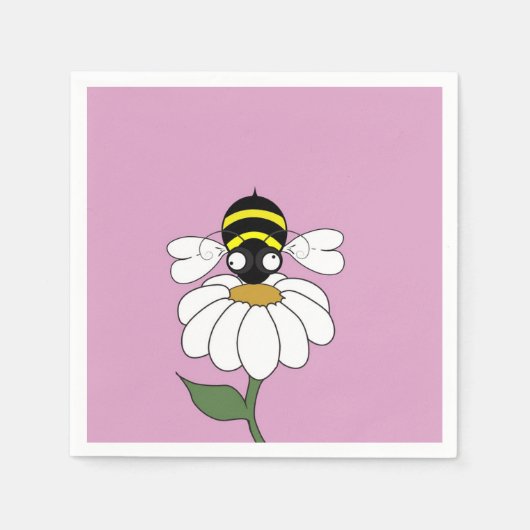 Daisy Cocktail Servetten (Voorkant)