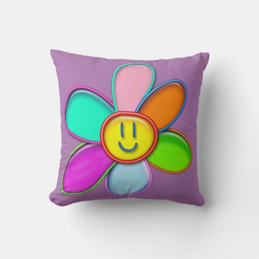 DAISY - Colorful Magic Daisy for Kids - Kussen (Voorkant)