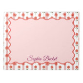 Daisy Coquette Stripes Notitieblok (Voorkant)