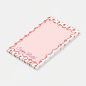 Daisy Coquette Stripes Notitieblok Post-it® Notes (Schuin)
