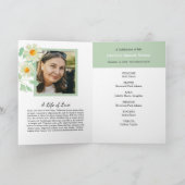 Daisy Corners Foto Memorial Gevouwen Programma (Binnen)