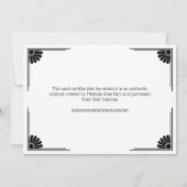 Daisy Corners Mooi certificaat van echtheid (Achterkant)