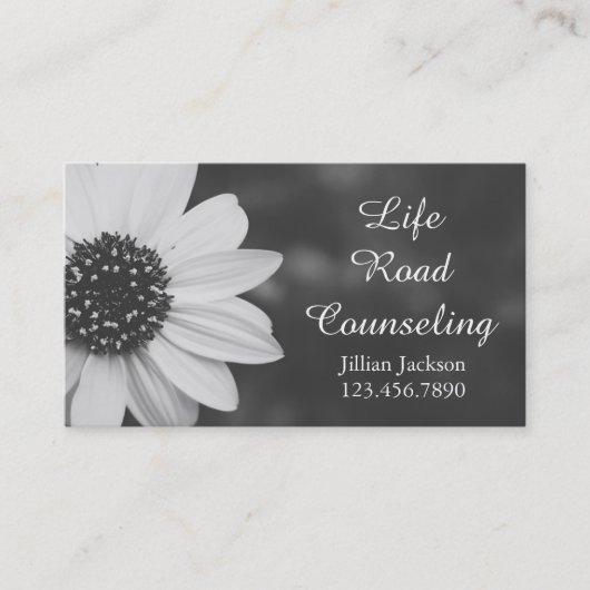 Daisy counseling Therapist Life Coach Business Visitekaartje (Voorkant)