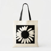 Daisy Crazy - Black & White Daisy Bag Tote Bag (Voorkant)