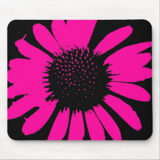 Daisy Crazy Hot Pink & Black Muismat