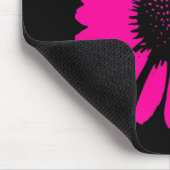 "Daisy Crazy" - Hot Pink Daisy Muismat (Hoek)
