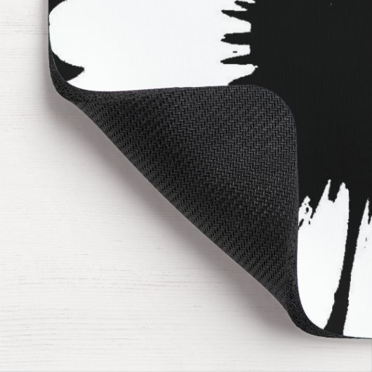 Daisy Crazy - Muismat zwart-wit (Hoek)