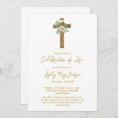 Daisy Cross Celebration of Life Funeral Kaart (Voorkant / Achterkant)