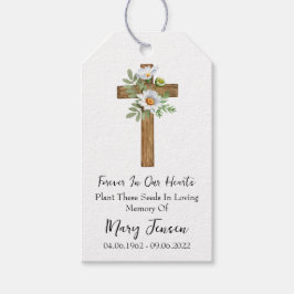 Daisy Cross-herdenkingszaadpakket  Cadeaulabel