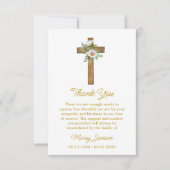 Daisy Cross Sympathie Dank U Kaart (Voorkant)