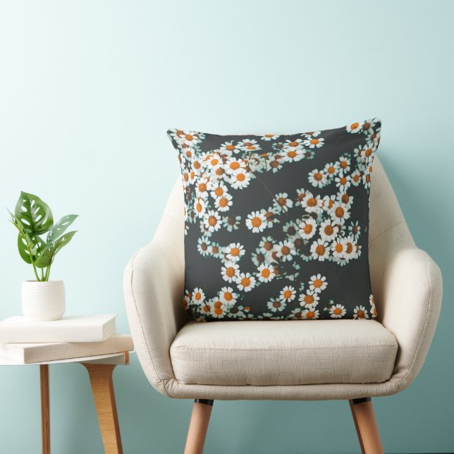 Daisy Daisies Floral Kussen (Stoel)