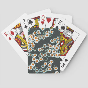Daisy Daisies Floral Pokerkaarten
