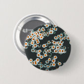 Daisy Daisies Floral Ronde Button 5,7 Cm (Voorkant /achterkant)