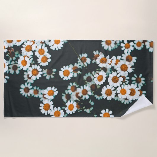 Daisy Daisies Floral Strandlaken (Voorkant)