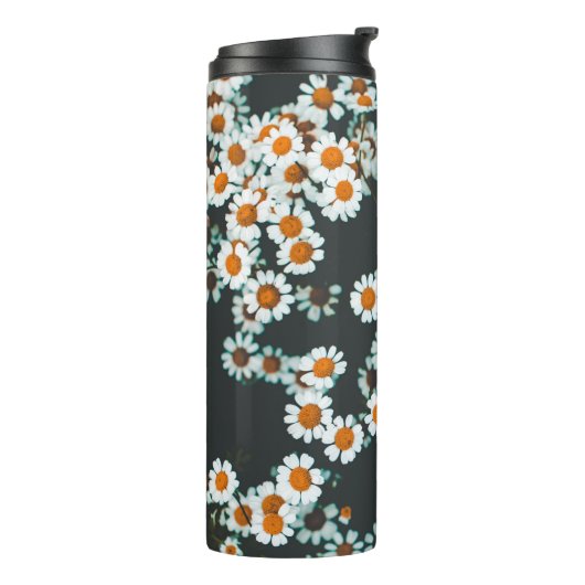 Daisy Daisies Floral Thermosbeker (Gedraaid links)
