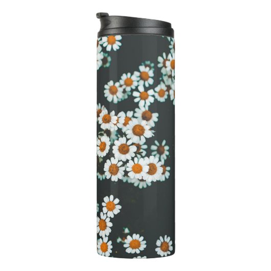Daisy Daisies Floral Thermosbeker (Geroteerd rechts)