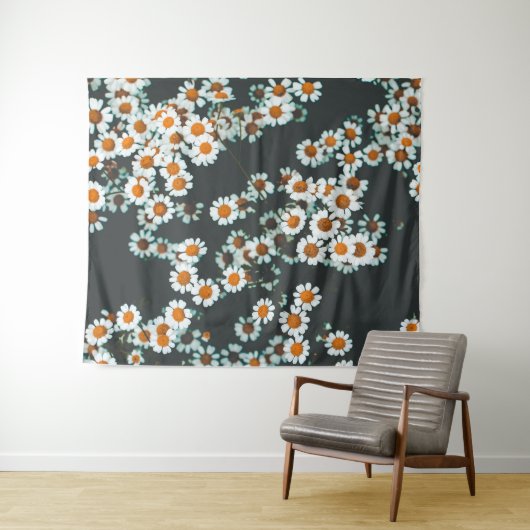 Daisy Daisies Floral Wandkleed (In Situ (horizontaal))