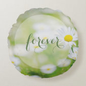 Daisy Daisies Flower Floral Summer Forever Rond Kussen (Voorkant)