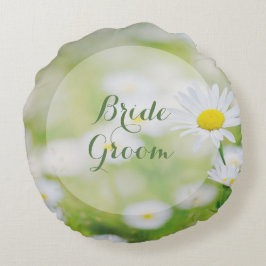 Daisy Daisies Flower Floral Summer Forever Rond Kussen