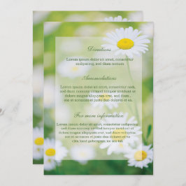 Daisy Daisies Flower Floral Summer Wedding Kaart