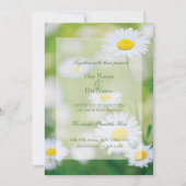 Daisy Daisies Flower Floral Summer Wedding Kaart (Voorkant)