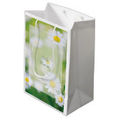 Daisy Daisies Flower Floral Summer Wedding Medium Cadeauzakje (Achterkant Gekanteld)
