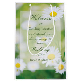 Daisy Daisies Flower Floral Summer Wedding Medium Cadeauzakje
