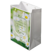Daisy Daisies Flower Floral Summer Wedding Medium Cadeauzakje (Voorkant Gekanteld)