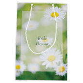 Daisy Daisies Flower Floral Summer Wedding Medium Cadeauzakje (Achterkant)