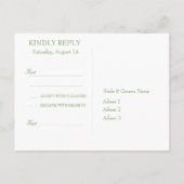 Daisy Daisies Flower Floral Summer Wedding RSVP Uitnodiging Briefkaart (Achterkant)