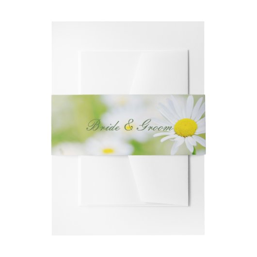 Daisy Daisies Flower Floral Summer Wedding Uitnodigingen Wikkel (Voorkant Voorbeeld)