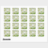 Daisy Daisies Flower Floral Summer Wedding Vierkante Sticker (Vel)