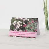 Daisy Daisies Pink Red Flowers Floral bedankt Kaart (Achterkant)