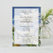 Daisy, Daisies, White Flowers, Rehearsal Dinner Kaart (Staand voorkant)