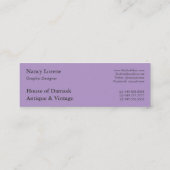 Daisy Damask, BAMBOO Mini Visitekaartje (Achterkant)