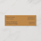 Daisy Damask, BRUSHED METAL Mini Visitekaartje (Achterkant)