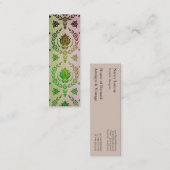 Daisy Damask, COLOR BURN Mini Visitekaartje (Voorkant / Achterkant)